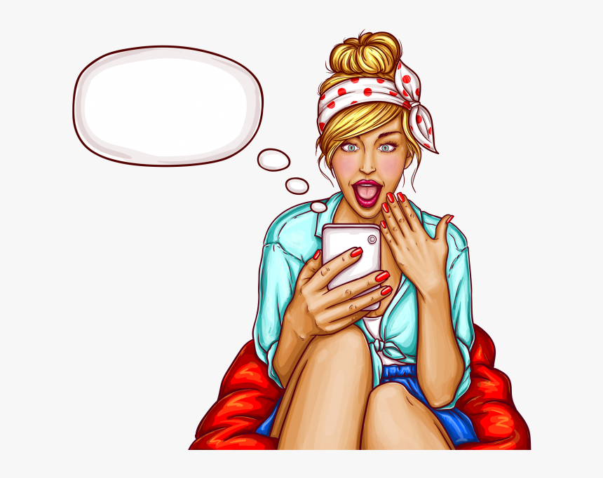 Pop Art Girl Png Images Free Download Searchpng - Speech Bubble Pop Art Girl, Transparent Png, Free Download