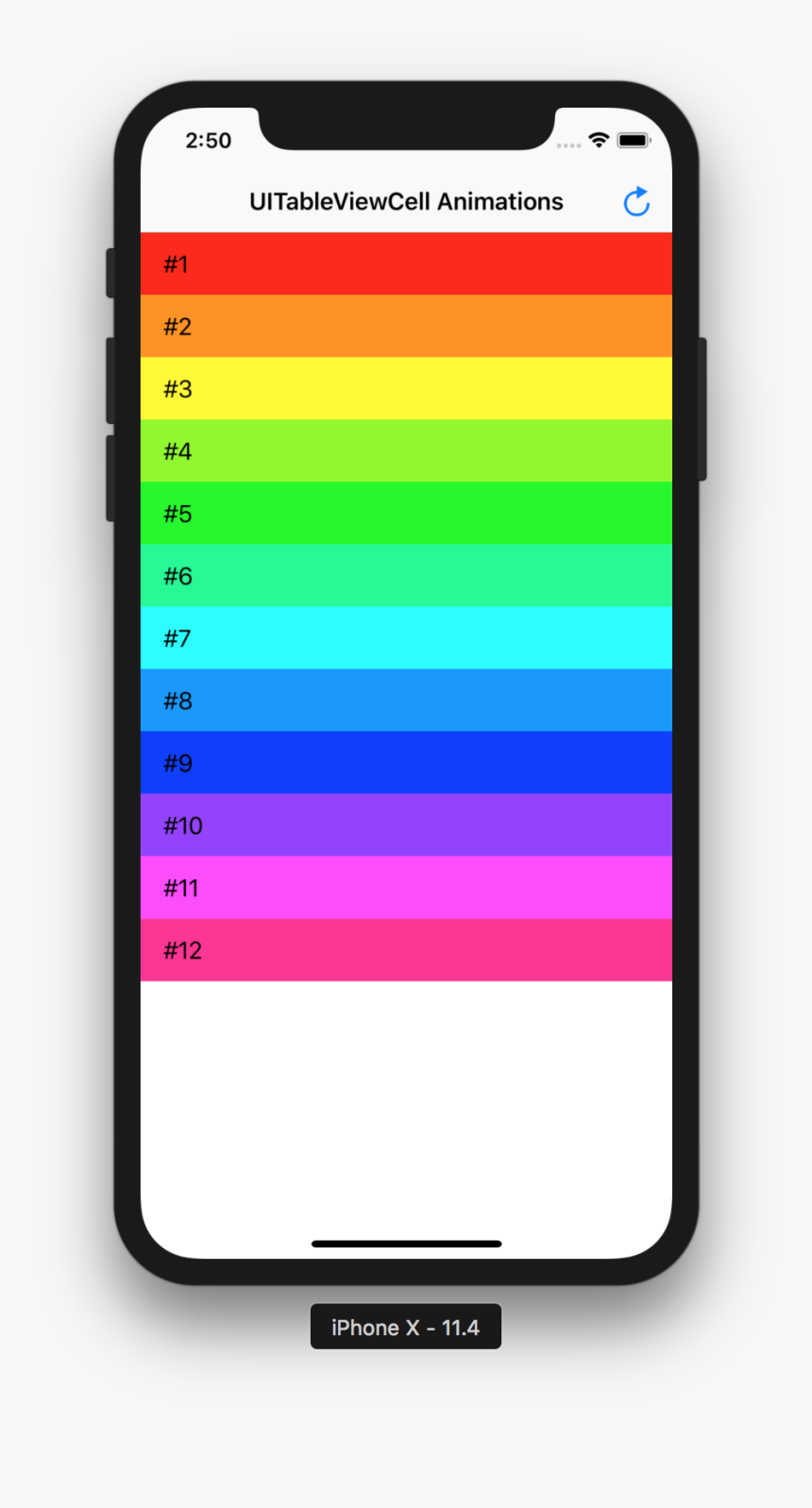 Animating Table View Cell Display In Swift - React Native Haptic Feedback, HD Png Download, Free Download