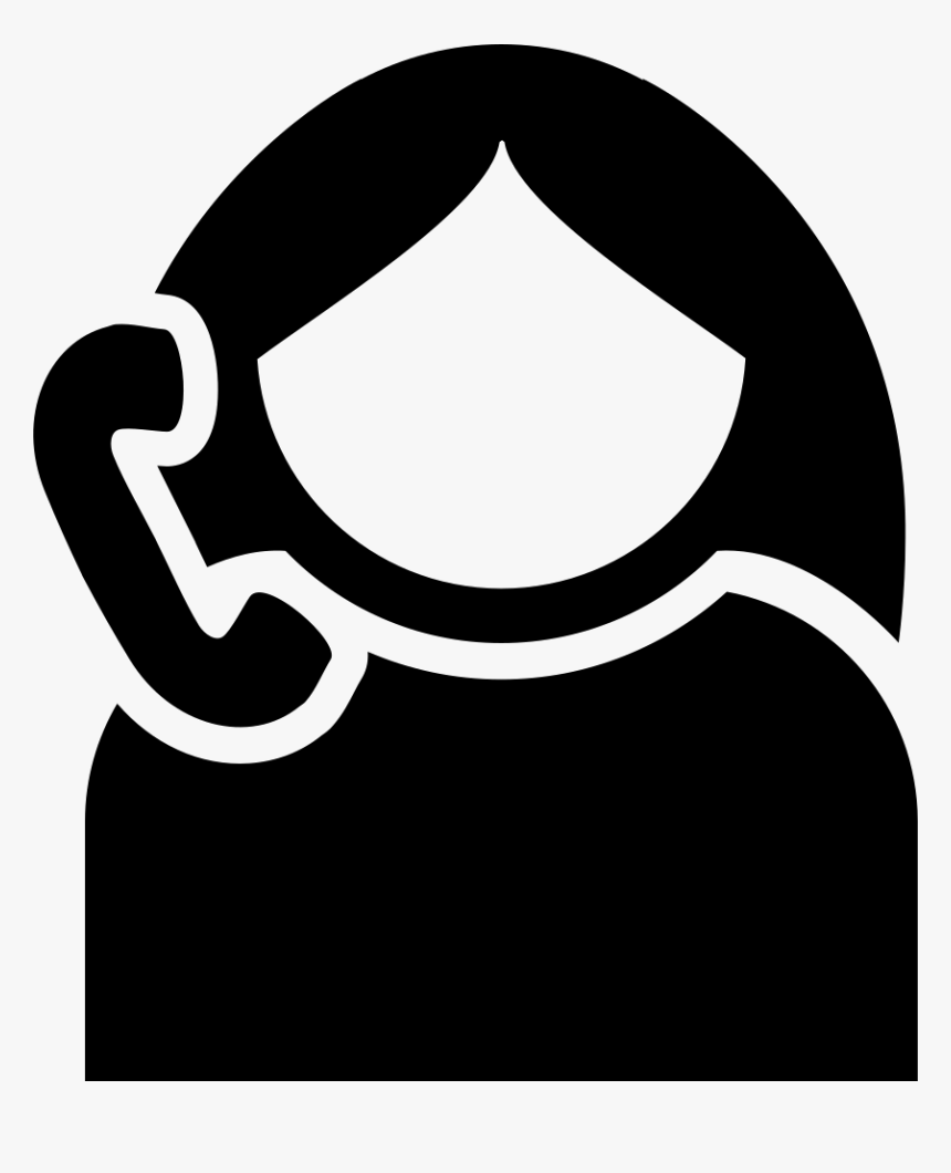 Girl On Phone - Talking On Phone Icon, HD Png Download, Free Download