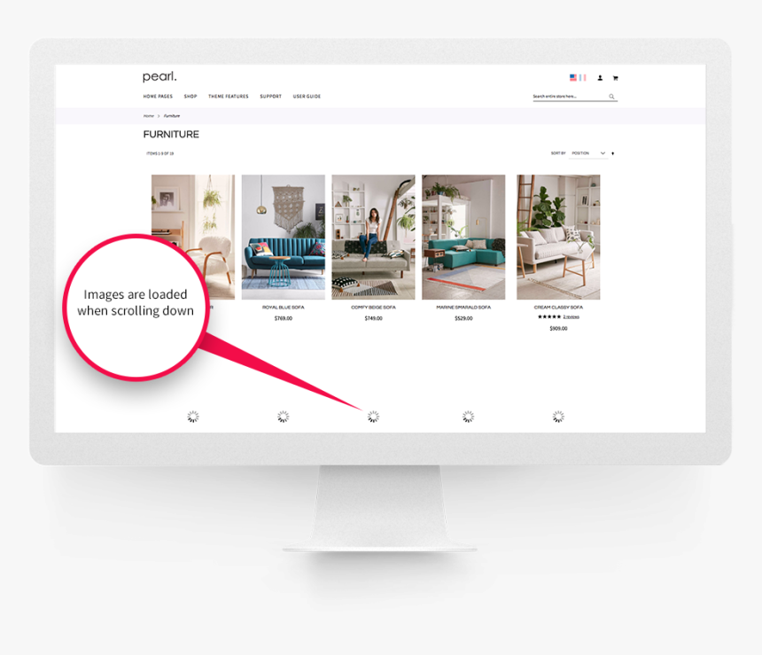 Magento 2 Lazy Load Products And Images - Lazy Loading, HD Png Download, Free Download