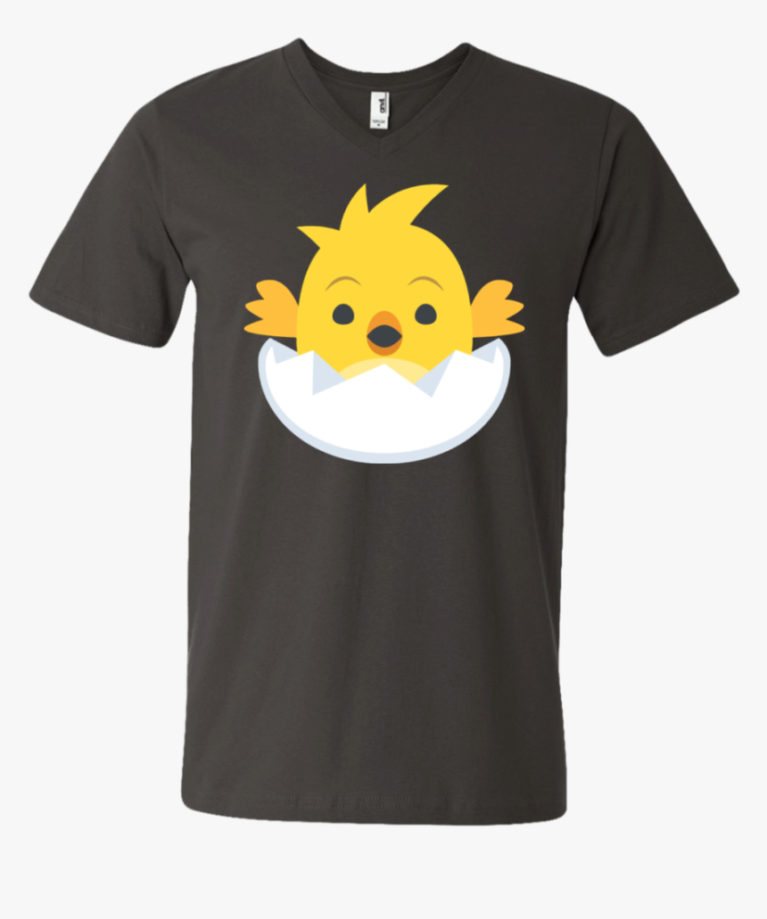 Chick Emoji Men"s V Neck T Shirt - T Shirt Design English Quotes, HD Png Download, Free Download