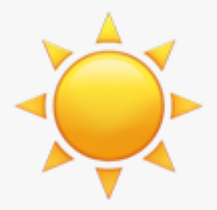 Iphone Sun Emoji Png, Transparent Png, Free Download