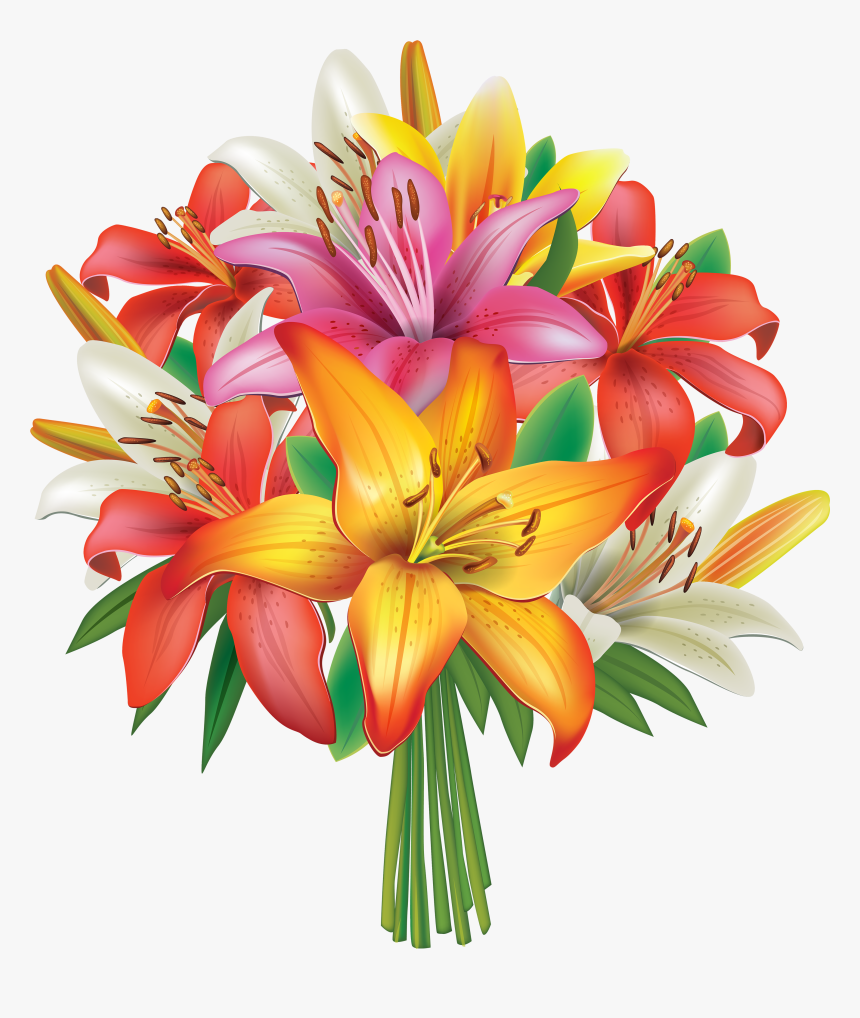 Flower Clipart Bouquet - Flower Bouquet Clipart Png, Transparent Png, Free Download