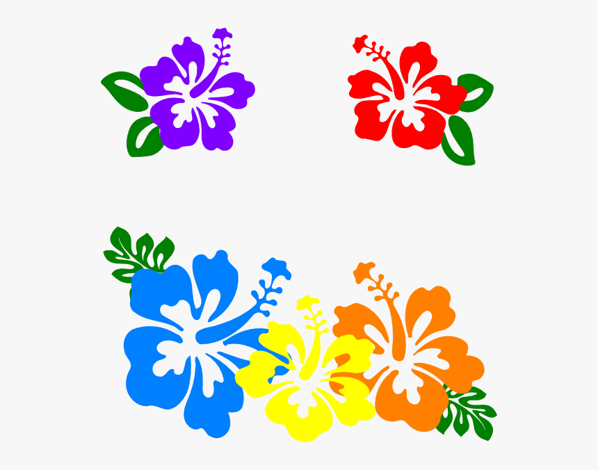 Hawaiian Flower Hibiscus Clip Art At Vector - Hibiscus Flowers Clipart Png, Transparent Png, Free Download