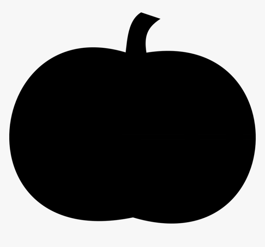 Pumpkin, Silhouette, Black, Fall, Thanksgiving, Harvest - Pumpkin Black Clip Art, HD Png Download, Free Download