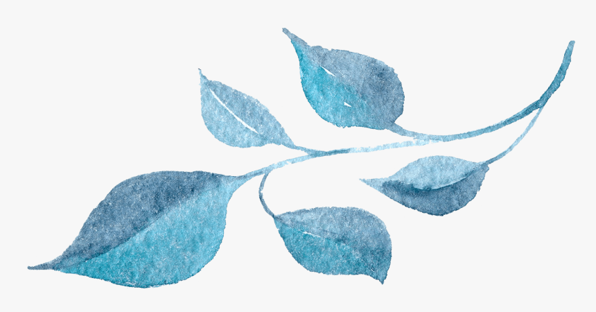 Blue Watercolor Flower Png, Transparent Png, Free Download