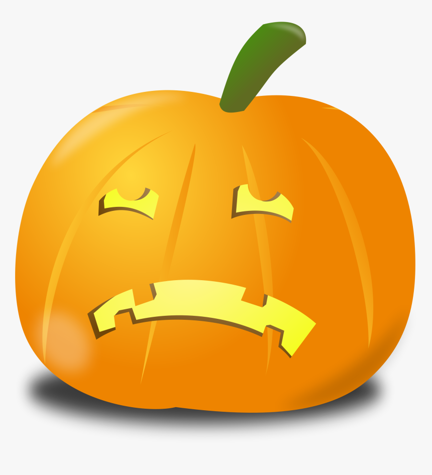 Sad Pumpkin Clip Arts - Sad Jack O Lantern, HD Png Download, Free Download