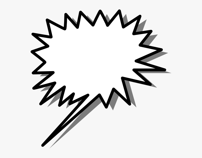 Spiky Speech Bubble Png, Transparent Png, Free Download