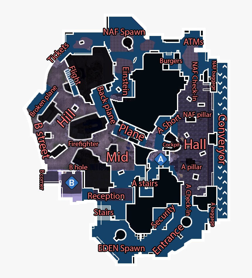 7b6v5ww - Ironsight Map Callouts, HD Png Download, Free Download