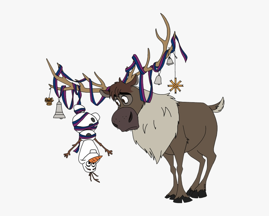 Olaf At Christmas Sven Frozen Clip Art Free Transparent - Sven Frozen Clip Art, HD Png Download, Free Download