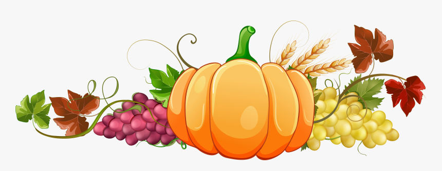 Autumn Pumpkin Decor Clipart Png Image - Transparent Background Fall Clipart, Png Download, Free Download
