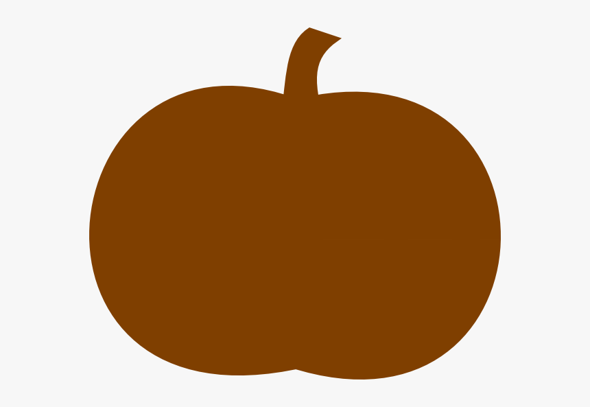 Dark Orange Pumpkin Clip Art - Brown Pumpkin Clip Art, HD Png Download, Free Download