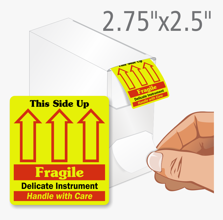 Delicate This Side Up Fragile Grab A Label Dispenser - Thank You We Sincerely Appreciate Your Business, HD Png Download, Free Download