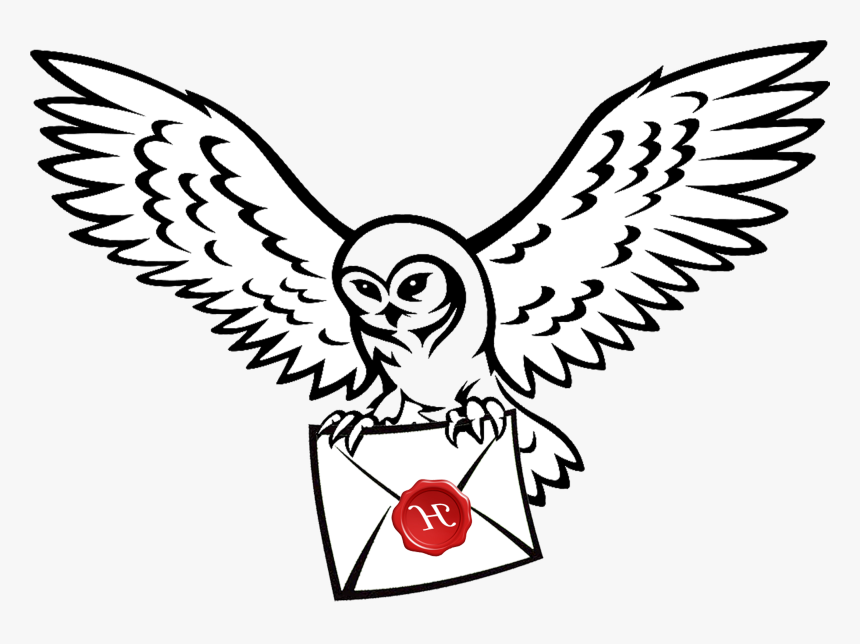 Harry Potter Transparent Owl Post Huge Freebie For - Harry Potter Owl Drawing Easy, HD Png Download, Free Download