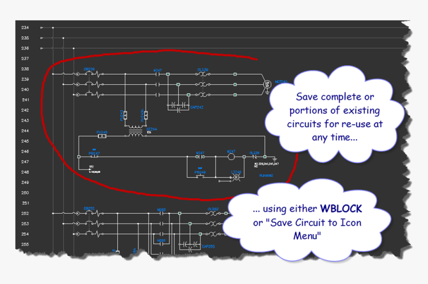 Autocad Electrical Motor Control, HD Png Download, Free Download