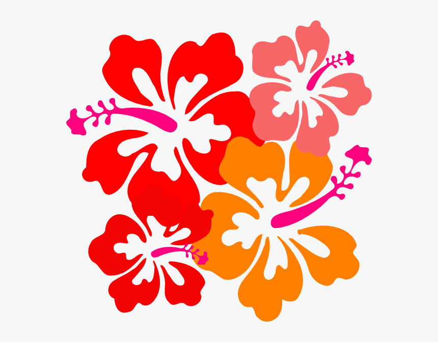 Transparent Hibiscus Png - Clipart Hawaiian Flowers Border, Png Download, Free Download