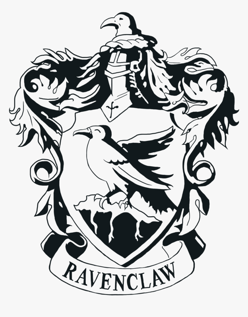 Ravenclaw House Harry Potter T-shirt Hogwarts School - Ravenclaw Crest Transparent Background, HD Png Download, Free Download