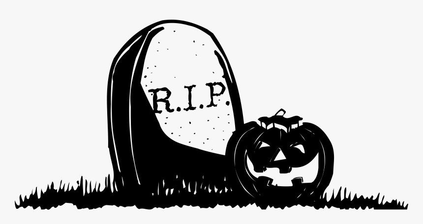 This Free Icons Png Design Of Gravestone With Pumpkin - Halloween Clip Art, Transparent Png, Free Download