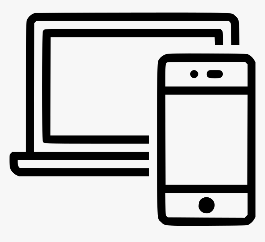Responsive Smartphone Laptop Mobile Tablet Display - Icon Png Vector Laptop Png, Transparent Png, Free Download