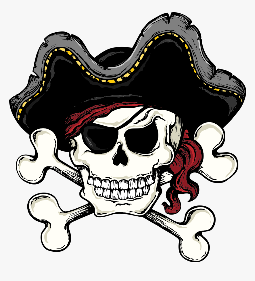Smoking Clipart Skull Crossbones - Pirate Skull And Crossbones Transparent, HD Png Download, Free Download