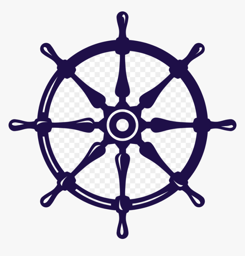 Ship Wheel Boat Cartoon Clipart Transparent Clip Art - Ship Steering Wheel Logo, HD Png Download, Free Download