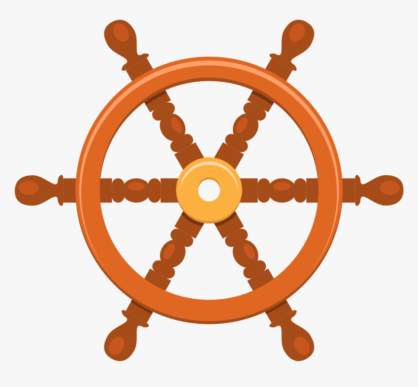 Ship"s Wheel - Volante Barco Png, Transparent Png, Free Download