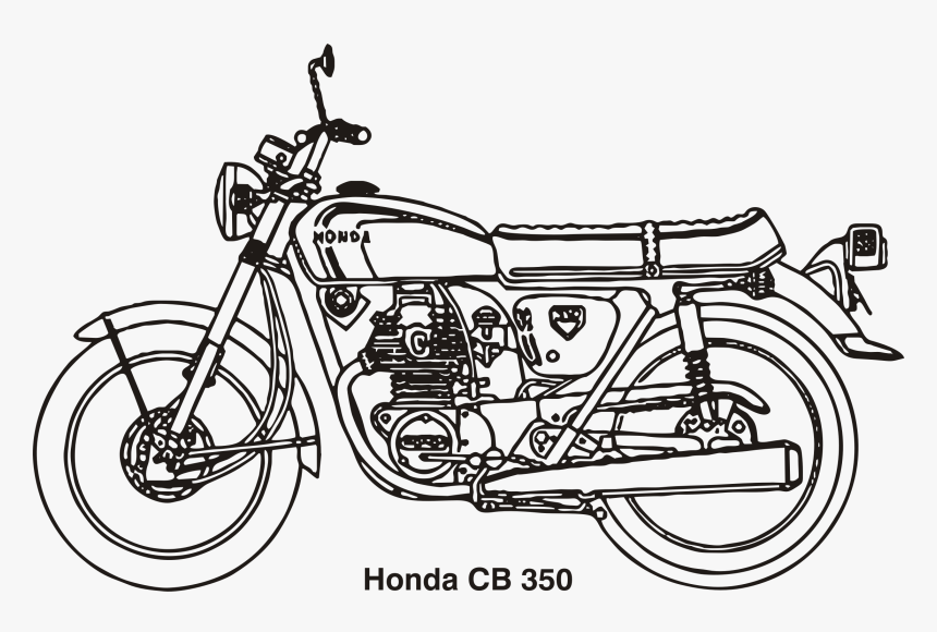 Honda Cb 350, Year 1969 Clip Arts - Honda Cb 350, HD Png Download, Free Download