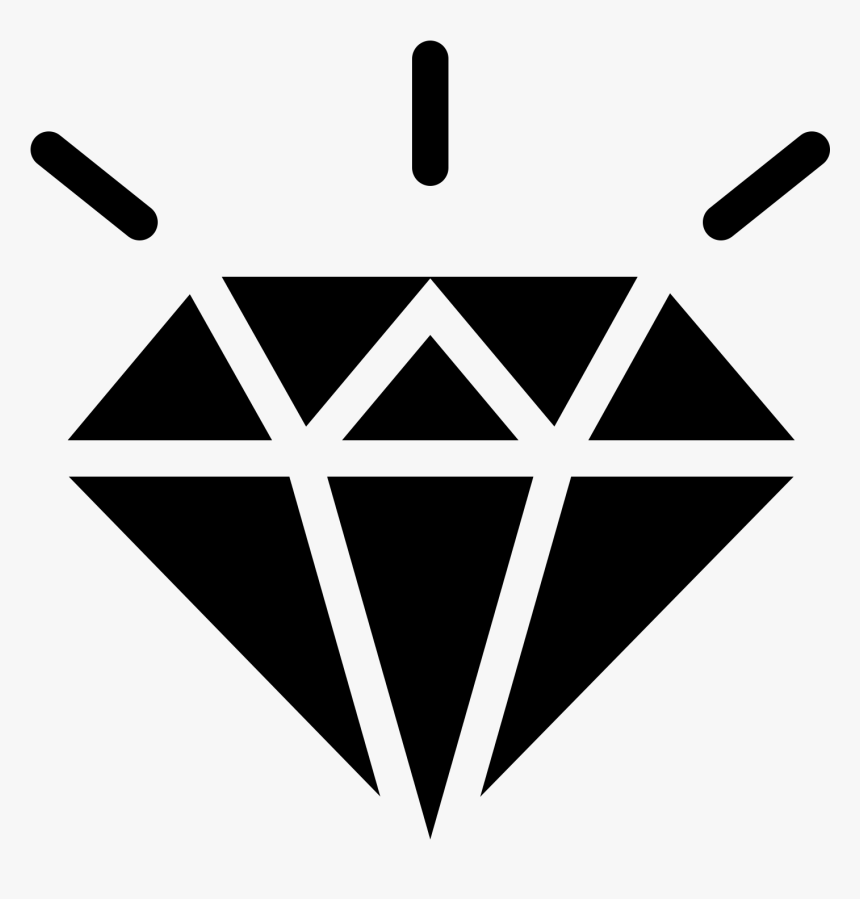 Sparkling Diamond Filled Icon - Diamond Sparkle Icon, HD Png Download, Free Download