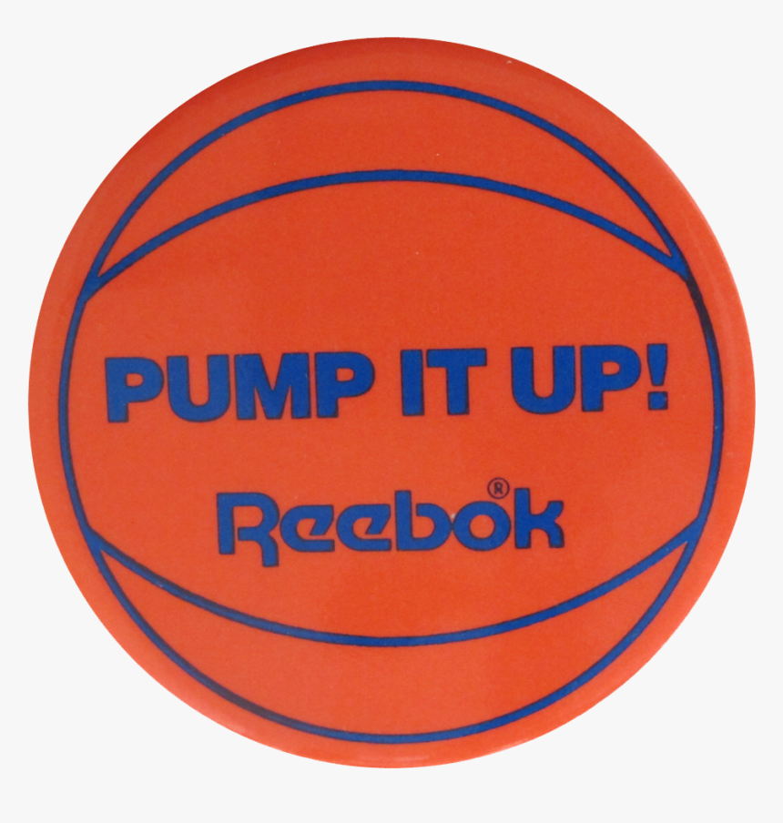 Pump It Up Reebok Advertising Button 