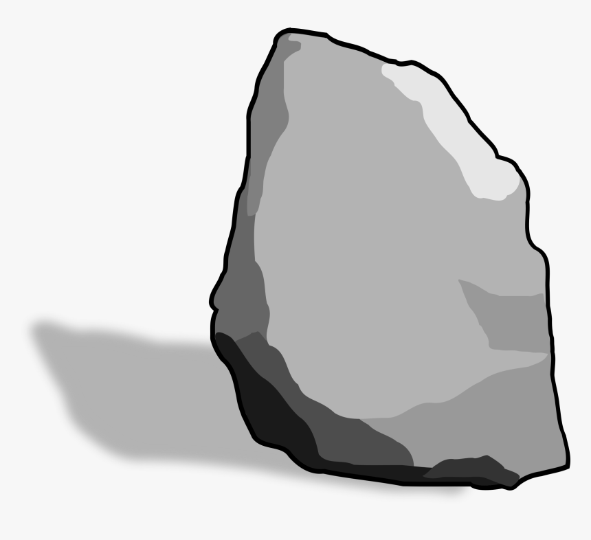Stone Clipart Large Rock - Clip Art Stone, HD Png Download, Free Download