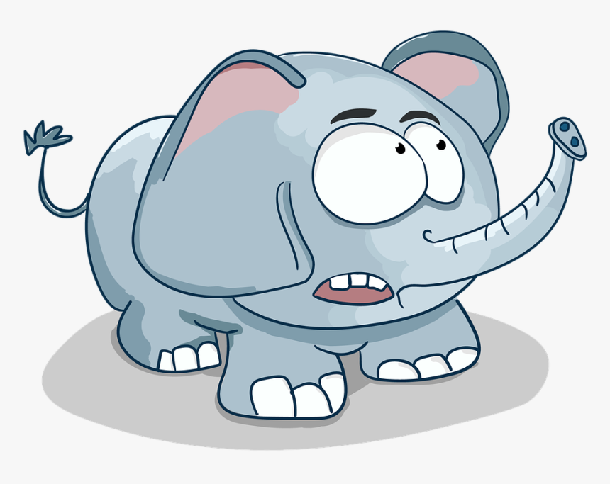 Elephant, Cartoon, Baby Elephant, Funny, Big Eyes - Don T Be Football Of Others Opinion, HD Png Download, Free Download