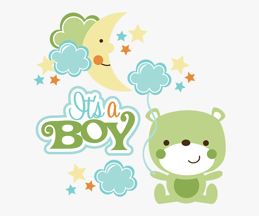 Scrapbook Clipart Baby Boy - Baby Shower Boy Png, Transparent Png, Free Download