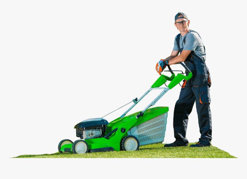 Transparent Background Mowing A Lawn, HD Png Download - kindpng.