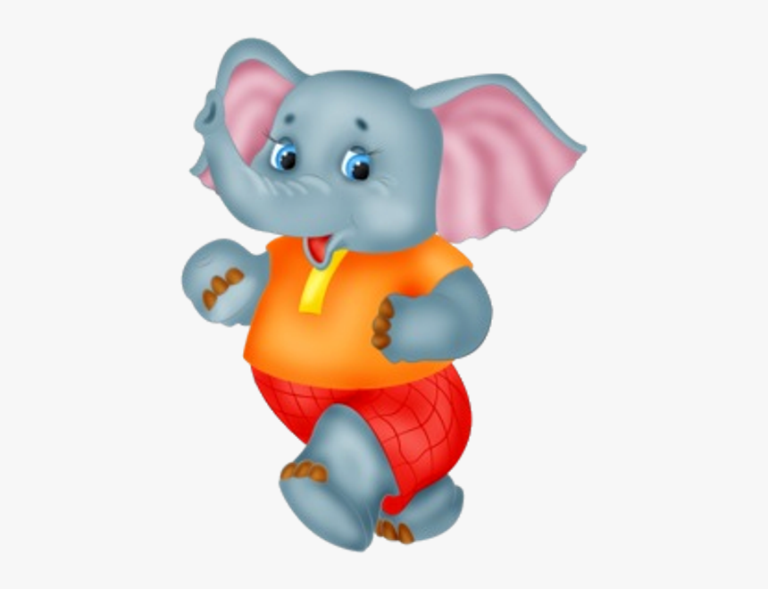 Dark Blue Elephant Cartoon, HD Png Download, Free Download