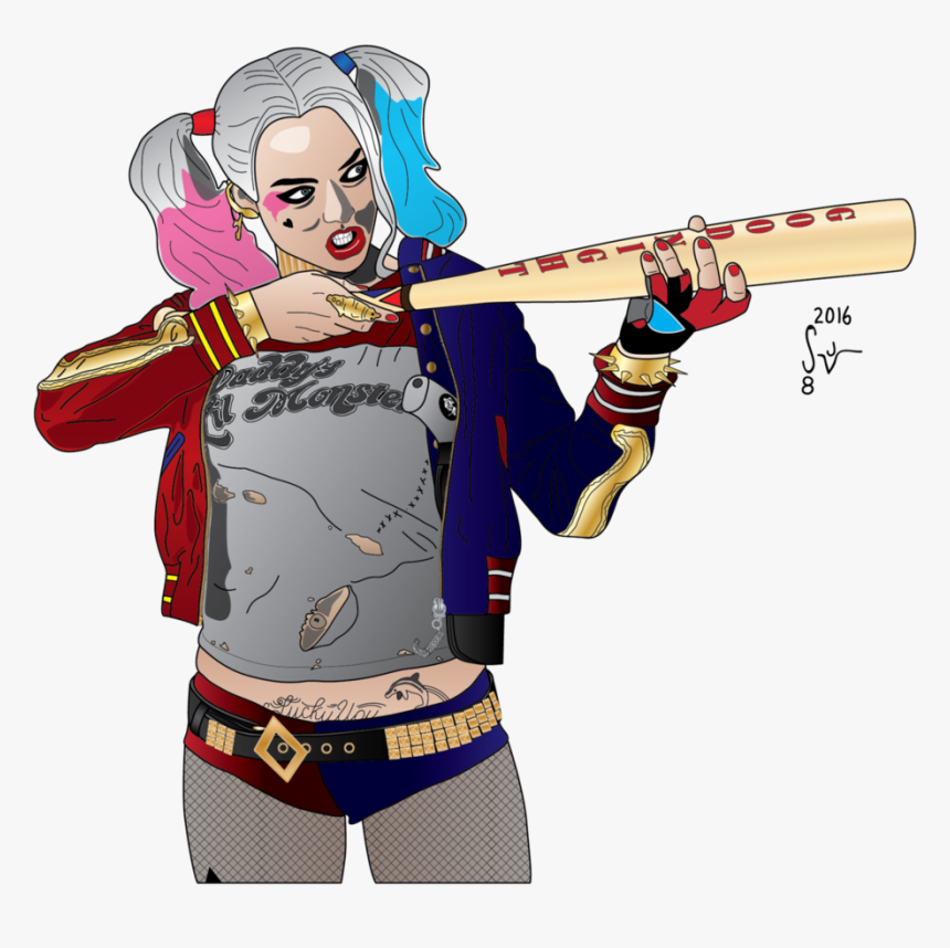 Harley Quinn Bat Cartoon, HD Png Download, Free Download
