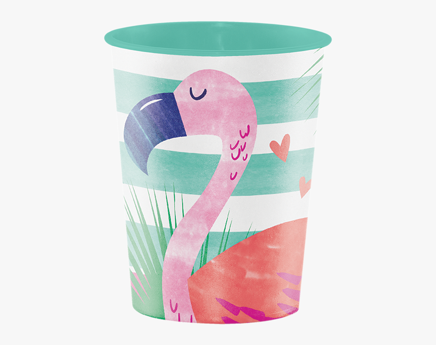 Flamingo 16 Oz Hard Plastic Keepsake Cup - Flamingo Sea 6 Birthday Party, HD Png Download, Free Download