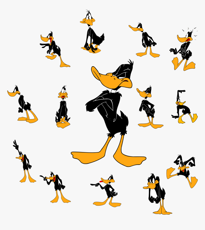 Daffy Duck Characters - Looney Tunes Angry Daffy Duck, HD Png Download, Free Download