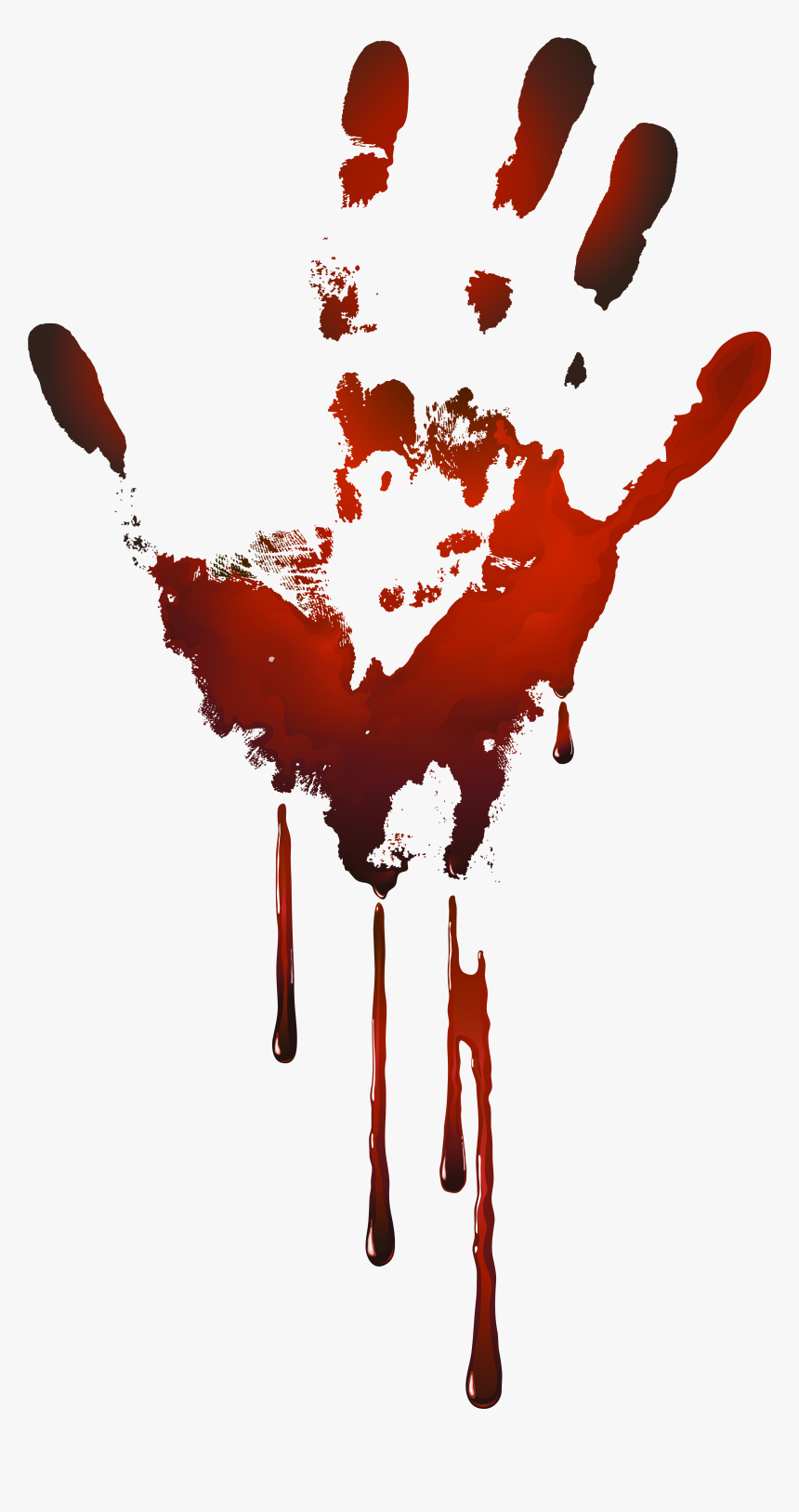 Ftestickers Halloween Blood Bloody Handprint Freetoedit - Bloody Handprint Transparent Background, HD Png Download, Free Download
