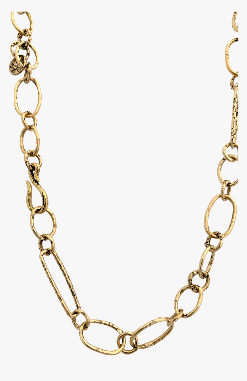 Golden Link Chain Necklace - Necklace, HD Png Download, Free Download