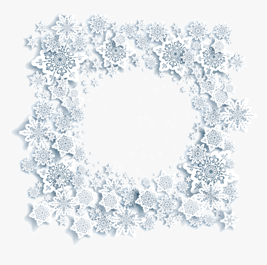 Snowflake Drawing Christmas - Circle, HD Png Download, Free Download