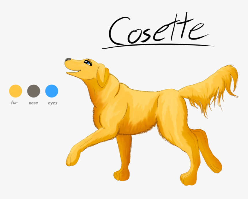 Drawn Golden Retriever Anime - Anime Golden Retriever, HD Png Download, Free Download