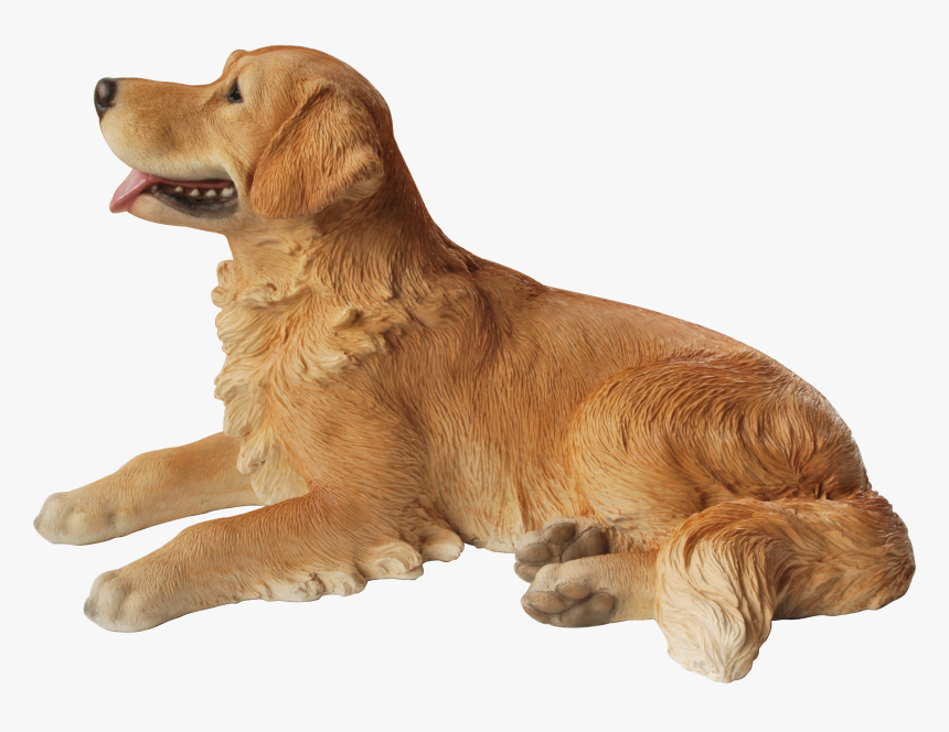 Vivid Arts Resin Lying Golden Retriever - Golden Retriever, HD Png Download, Free Download