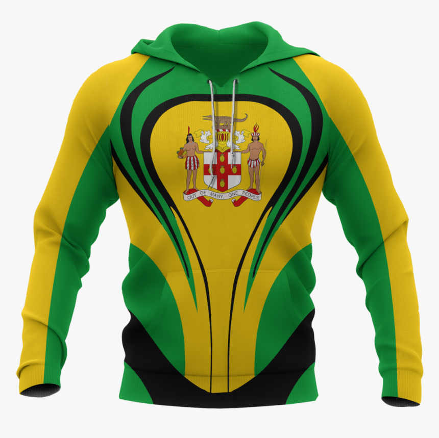 Jamaica Flag Hoodie Cannon Style - American Samoa Polynesian Tattoo Style, HD Png Download, Free Download