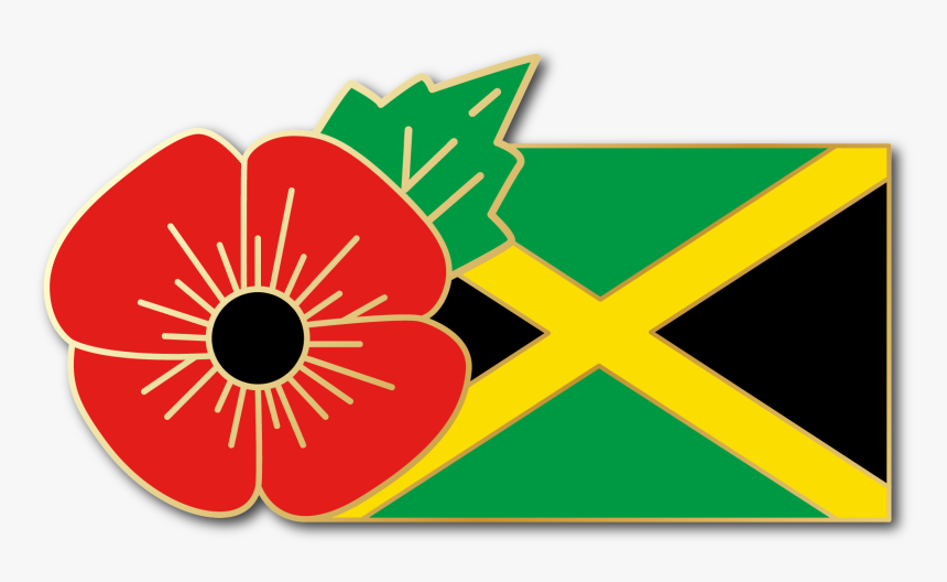 Image Of Jamaica Fmn Poppy/flag Combo Medal - Trinidad And Tobago Cliparts, HD Png Download, Free Download