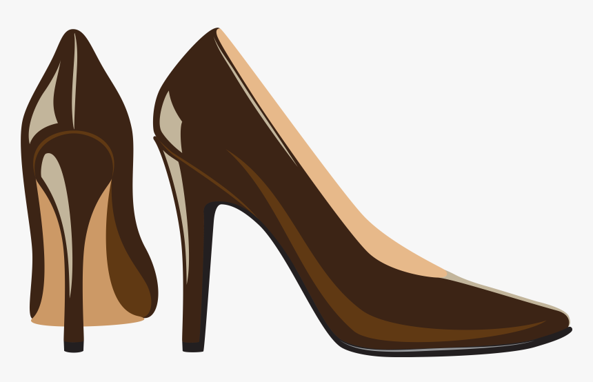Brown Heels Png Clip Art - High Heels Transparent Clipart, Png Download, Free Download