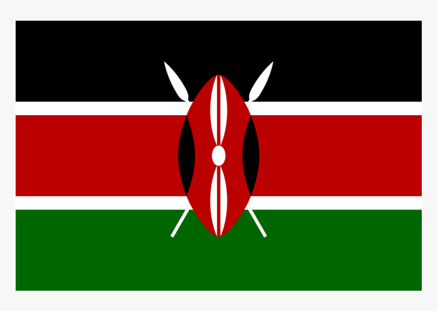 Ke Kenya Flag Icon - Png Flag Of Kenya, Transparent Png, Free Download