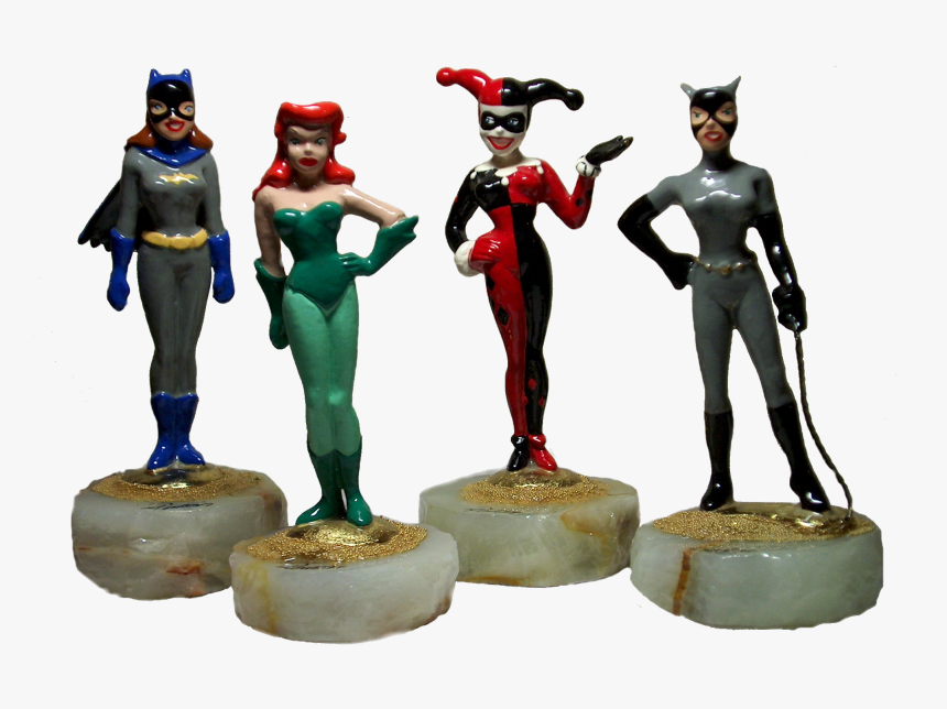 Dc Comics Collectible Figurines Set With Batgirl, Poison - Figurine, HD Png Download, Free Download