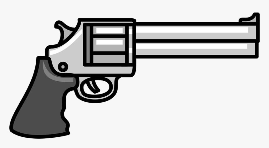 Cartoon Gun Pistol Shoot - Gun Clipart, HD Png Download, Free Download