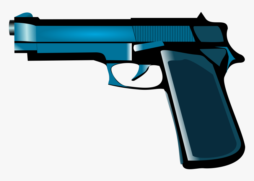 Transparent Pistol Clipart - Transparent Cartoon Gun, HD Png Download, Free Download