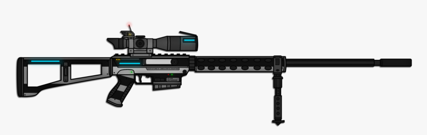 Drawn Snipers Bolt Action Rifle - Cartoon Sniper Rifle Transparent, HD Png Download, Free Download